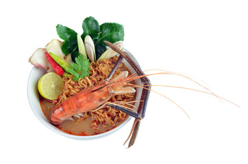 prawn mee, prawn noodles