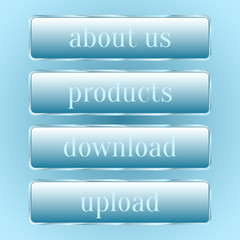 Fototapeta premium Set of glass buttons for your design