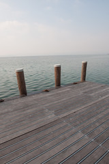 Fototapeta premium Jetty into Garda Lake