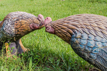fighting Chicken statue