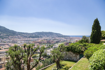 Fototapeta na wymiar French Riviera. Nice view from the hill of Cimiez - 4