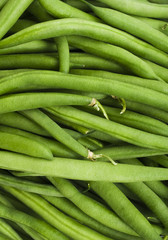 Green beans isolated on a white background