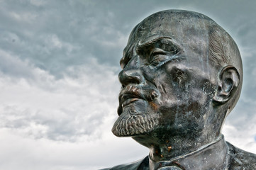 Lenin Statue in Cavriago, Emilia Romagna, Italy