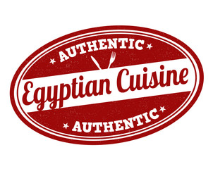 Egyptian cuisine stamp