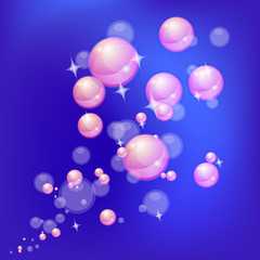 ฺBackground, Shiny bubbles.