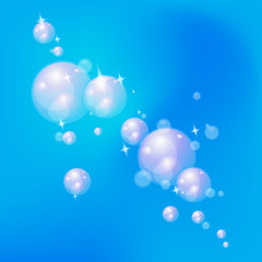 ฺBackground, Shiny bubbles.