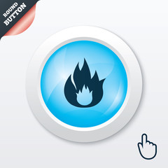 Fire flame sign icon. Fire symbol.
