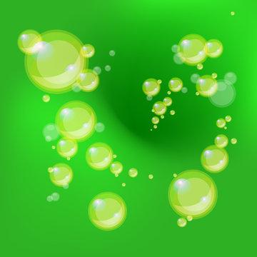 ฺBackground, Shiny bubbles.