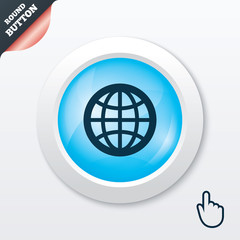 Globe sign icon. World symbol.