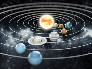 Solar system illustration © Destina
