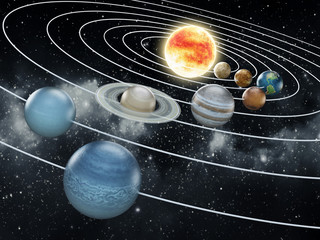 Solar system illustration © Destina