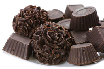 Homemade chocolate candies