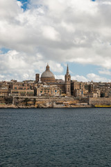 Fototapeta na wymiar Skyline of the Maltese capital city Valletta