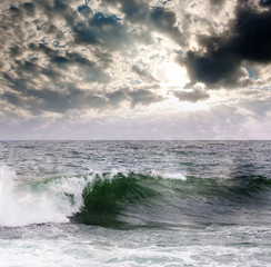 Storm at sea