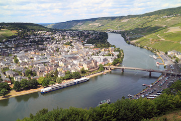 Fototapeta premium Old Small city Bernkastel Kues in Germany