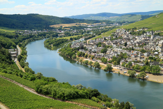Grape plantation on the river Moezel