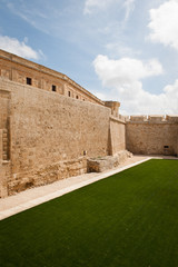 Fototapeta na wymiar Main wall to Mdina in Malta