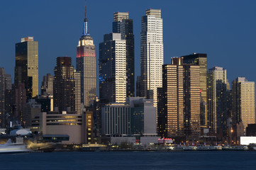 Obraz premium New York City Manhattan downtown skyline