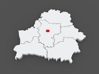 Map of Minsk. Belarus.