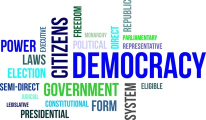 word cloud - democracy