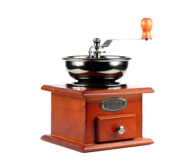 Coffee grinder isolated on white