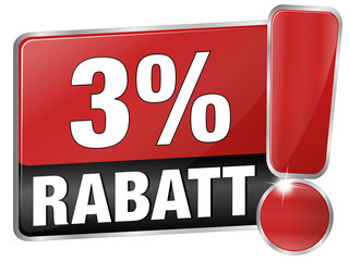 3 % Rabatt