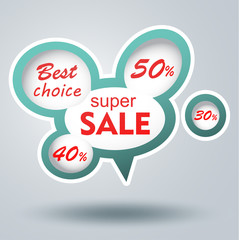 Sale labels, Vector.