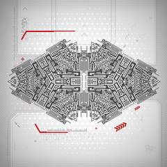 Technology abstract background. Vector.