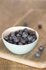 Bowl of blueberries