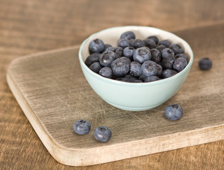 Bowl of blueberries