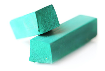 Colorful artists pastel isolated on white