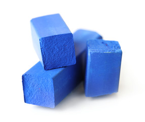 Colorful artists pastel isolated on white