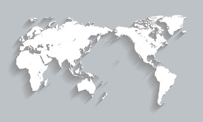 Fototapeta na wymiar 世界地図　- world map -