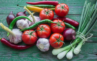 fresh vegetables from the garden