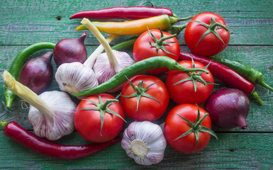 fresh vegetables from the garden