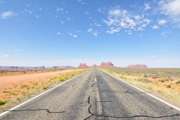 Way to the Monument Valley