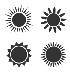 Sun icons set