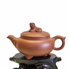 purple sand teapot isolated