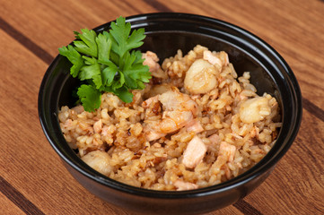 Shrimps risotto
