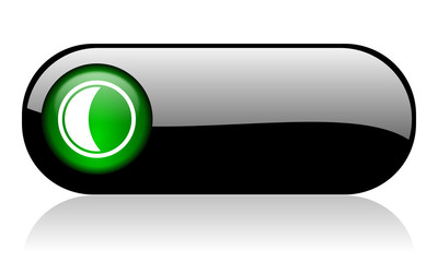 moon black glossy banner