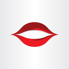 girl mouth kiss lips icon