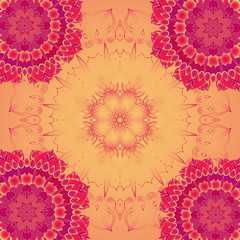 vector delicate lace round pattern