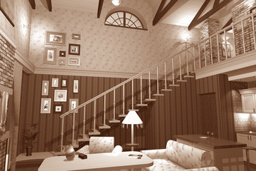 Interior in Classical Style