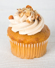 cupcake. coffee cupcakes on the background