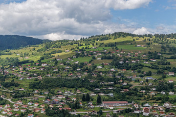 Obraz premium lotissement sur la colline