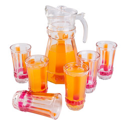 orange juice on a background