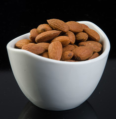 almond, almond on a background