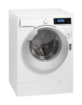 A washing machine isolated over white.