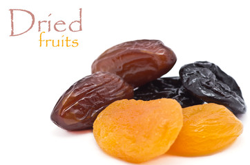 Dried fruits close up