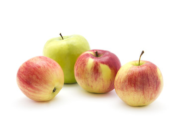 Red apple isolated on white background cutout